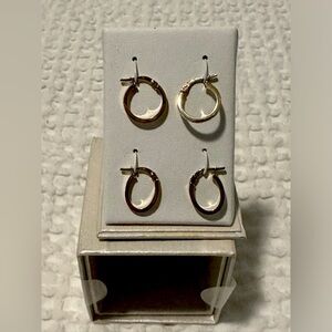 14KY HOOP SET EARRINGS